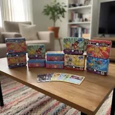 Pokémon Deck com 45 Cards Sortidos Premium Latinha Lacrada