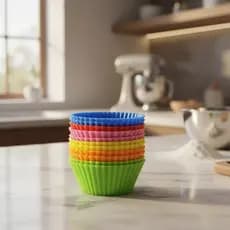 12 und Formas Silicone Cupcake Muffins Queijadinha