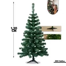 ￼Árvore Natal Pinheiro Verde 1,20 Metros 200 Galhos Luxo Cheia