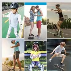 1 Conjunto De Joelheiras Para Patinação Infantil , No Gelo , Skate , Equipamentos De Proteção Ciclismo