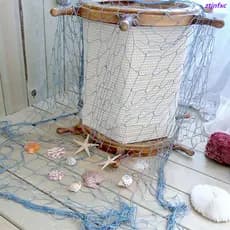 Rede De Pesca Decorativa Estilo Mediterrâneo , Corda De Cânhamo , Adereços Para Fotografia Antiga ,