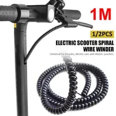 Tubo De Embrulho De Cabo De Bicicleta TPU Espiral Fio Mangueira Protetor De Linha De Freio Para Scooter Elétrica Manga
