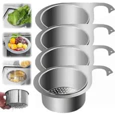Novo Aço Inoxidável Cisne Pia Filtro Cesta Pendurado Dreno Rack Frutas Vegetais Escorredor Suprimentos Cozinha