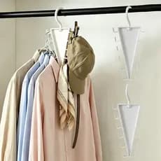 Cabide Em Forma De V Que Economiza Espaço Com 12 Ganchos Organizador De Guarda-Roupa Multifuncional Para Chapéus , Cinto