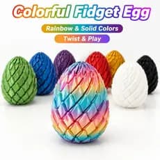 Portátil 3D Impresso Slime Torção Ovo Brinquedo fidget Novidade Com design De Plástico 3D Para Necessidades De Jogo De M