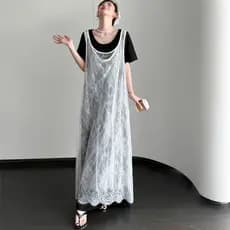 Oladivi Plus Size Feminino Falso Duas Peças Vestido Verão Manga Curta Oversized Longo Túnica Robe 61179 F118