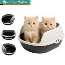 Caixa de Areia Sanitária Bandeja Higiênica Furba Com Arco para Gato  Furacao Pet