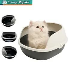 Caixa de Areia Sanitária Bandeja Higiênica Furba Com Arco para Gatos FURACÃO PET