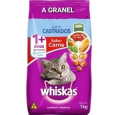 Ração Whiskas Castrados A GRANEL  sabor carne 1kg.