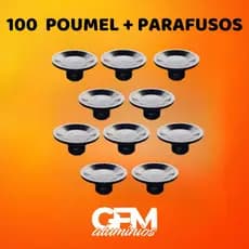 Kit 100 Pomel puxador Pegador Baquelite Para Tampas De Panelas de vidro e alumínio