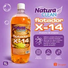 Flotador X-14 1L Poderoso Desengordurante Limpa Box Banheiro, Fogão, Estofados e Muito Mais