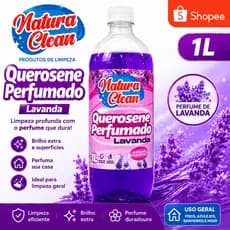 Limpador Perfumado com Querosene Lavanda 1L Natura Clean Limpa Pisos e Superficies
