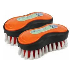 Kit 2 Escovas De Limpeza Multiuso Anatômica Cerdas Resistente Lava Roupa