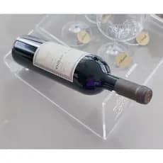SUPORTE GARRAFA DE VINHO EM ACRILICO PORTA GARRAFA DE VINHO ENFEITE ADEGA ACRILICO