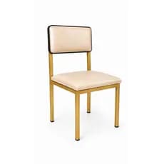 Cadeira Pedicure E Manicure Baixa Courissimo Base Fixa Dourada