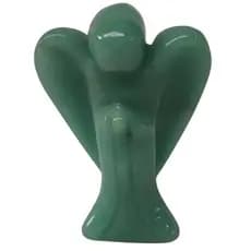 Representação de um anjo em pedra esverdeada - 5 cm!