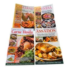 4 revistas sobre culinária da editora Minuano