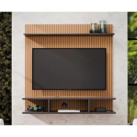 Painel Suspenso Home TV Até 32 Polegadas Nichos Prateleira