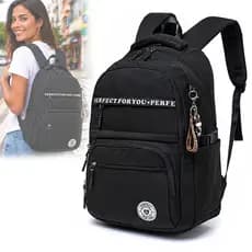 Mochila Bolsa Espaçosa Notebook Faculdade Chaveiro Personalizado Escolar