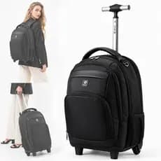 Mochila Executiva Rodinhas Masculina Notebook Bolsa 2 em 1 Reforçada Trabalho Espaçosa Juvenil
