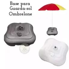 Base Para Guarda Sol  Wind Banner Ombrelone Suporte  c/Água ou Areia Praia Piscina Dolfin