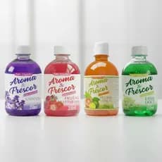 Kit 4 Sabonetes Liquido para lavar as mãos Aroma e Frescor 250 ml