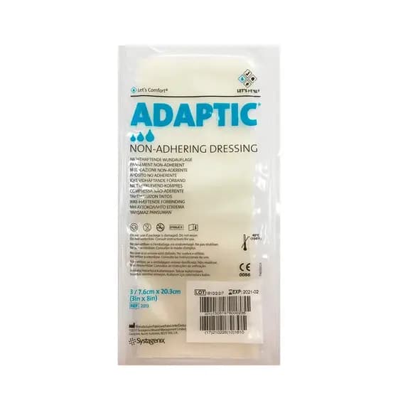 Curativo Adaptic Malha De Petrolato Não Aderente 7.6x20.3cm Envelope C/3 Unidades