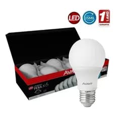 PACK 6 LAMPADAS LED BULBO 9W 6500K E27 BIVOLT AVANT