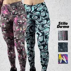 Calça Legging Academia Suplex Estampado Zero Transparência