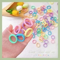 50-60 Unidades Elástico Xuxinha/ Rabicó de Cabelo Pequeno colorido infantil Criança