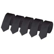 Kit 5 Gravatas Slim Luxosas Masculino P/ Padrinho e Formaturas - Promoçao
