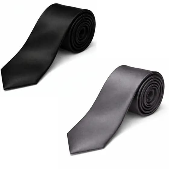 KIT 2 GRAVATAS EXECUTIVA MASCULINA SLIM P/ CASAMENTO, PRESENTE, TERNOS - PROMOÇÃO