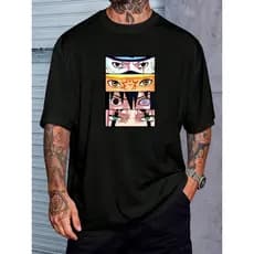 Camiseta Anime Time 7 Kakashi Sasuke Sakura Japones Manga Geek Camisa  Unissex Masculino Feminino   Streetwear