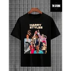 Camiseta Harry Styles Cantor Pop Kiss All The Time Ator Camisa Blusa Unissex Masculino Feminino 100% Algodão Plus Size