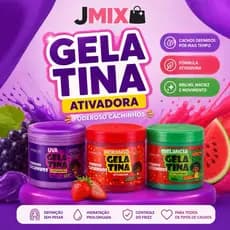 Gelatina Ativadora Infantil Cachos Definidos 500g Uva Morango Melancia Sem Frizz