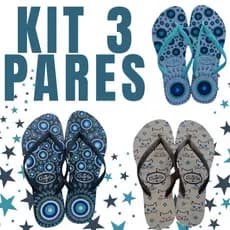 Kit 3 Pares de Chinelo Feminino Adulto Mais Vendidos Envio Imediato
