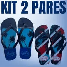 Kit 2 Pares de Chinelo Masculino Adulto Tira Grossa Mais Vendidos