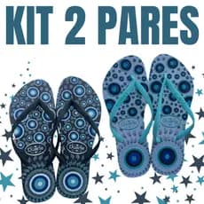 Kit 2 Pares de Chinelo Feminino Adulto Varias Estampas Envio Imediato
