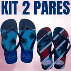 Kit 2 Pares de Chinelo Masculino Adulto Tira Grossa Mais Vendidos