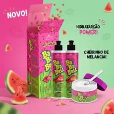 Kit Capilar BabaBell Melancia Explosão de Brilho e Aroma
