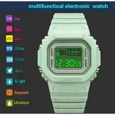 Relógio eletrônico esportivo em silicone masculino e feminino Skmei