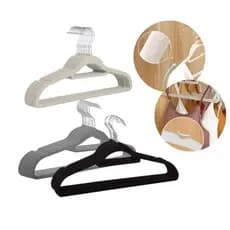 Kit Cabides Veludo para Roupas Adulto Calça 20 Cabide 10 Cabidi Slim Antideslizante Ultrafino