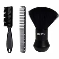 Kit Espanador Bolinha Com Pente Carbono e Escovinha Para Limpeza Disfarce