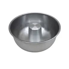 Forma Redonda para Bolo Forma de Pudim Alumínio Grosso 20cm - Assadeira com tubo Forma de Alumínio Redonda ~~