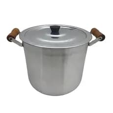 Panela de Alumínio Alta Nº24 Reforçada Ideal para Cozinha Industrial Caldeirão de Alumínio