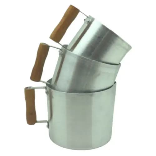 Jogo De Canecão De Alumínio 3 Peças Kit com 3 Canecas n 12 14 16 cm