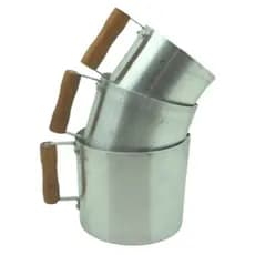 Jogo De Canecão De Alumínio 3 Peças Kit com 3 Canecas n 12 14 16 cm