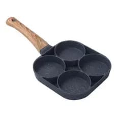 Frigideira Antiaderente Para Frita Ovos Hamburgue Panela De Omelete Fundo Comeia