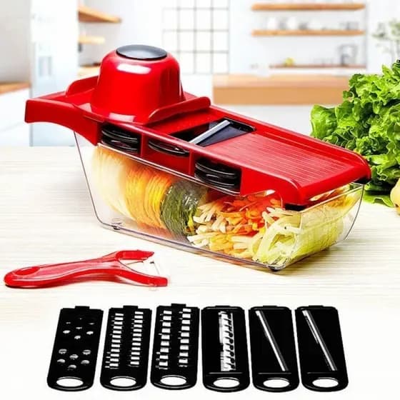 Fatiador De Legumes Cortado 6 Em 1 Mandoline Slicer Nicer