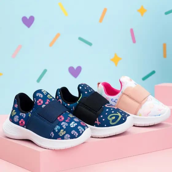 Tênis Calce Fácil Infantil Menino e Menina com Diversas Estampas Confortável